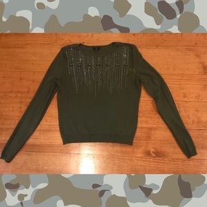 🛍Express grommet embellished crop sweater